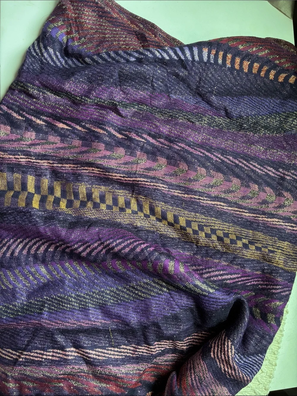 SILKBLEND PASHMINA WRAP CHECKERED MOTIF